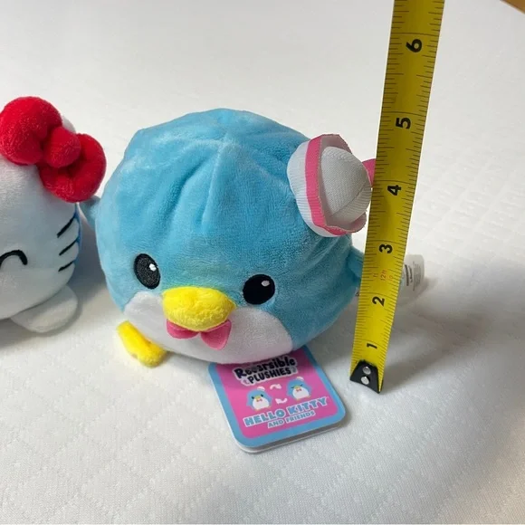 Tee Turtle Reversible Hello Kitty Tuxedo Sam Plushies Lot of 2 - Picture 10 of 10